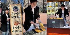 7 Potret Nichkhun 2PM Jualan Street Food di Hongdae, Usung Slogan: Bosnya Ganteng dan Bungeoppang-nya Lezat