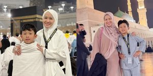 7 Potret Okie Agustina Umrah Bareng Miro, Dibiayai Kiesha Alvaro - Doakan Rezeki Putra Sulungnya Tambah Banyak