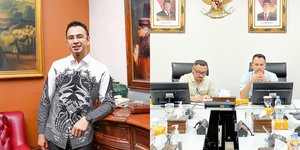 7 Potret Raffi Ahmad Saat Rapat Bersama Giring, Ramai Diingatkan Agar Mulai Segera Beraksi - Berjanji Akan Libatkan Generasi Muda