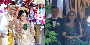 7 Potret Resepsi Pernikahan Nia LIDA & Andi Agung, Berkonsep Tradisional & Modern - Mempelai Wanita Cantik Manglingi