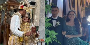 7 Potret Resepsi Pernikahan Nia LIDA & Andi Agung, Berkonsep Tradisional & Modern - Mempelai Wanita Cantik Manglingi