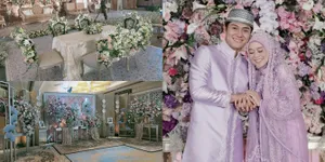 7 Potret Suasana Lokasi Akad Nikah Lesti dan Rizky Billar, Bernuansa Cokelat Lembut - Mewah Penuh Bunga dan Chandelier