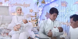 7 Potret Tasyakuran Akikah Baby Leslar Anak Lesti dan Rizky Billar, Prosesi yang Digelar Penuh Makna