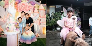 7 Potret Ulang Tahun Chava Putri Rachel Vennya, Dirayakan dengan Pesta Mewah Bertema Unicorn - Okin Hadir Namun Disebut Tak Baca Grup WA