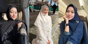 7 Potret Ummi Quary Cantik Pakai Hijab saat Umrah, Beri Kesan Lemah Lembut & Kalem Beda Dari Biasanya