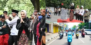 7 Potret Vinanda Prameswati Walikota Kediri yang Rayakan Hari Kartini dengan Riding Vespa, Gelar Bakti Sosial dan Tanam Pohon Juga