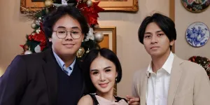 7 Potret Yuni Shara Natal Bareng Anak dan Mantan Suami, Harmonis Penuh Toleransi  