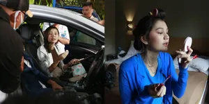 7 Potret Zoe Jackson Asyik Touch Up di Lokasi Syuting 'BUKU HARIAN SEORANG ISTRI', Roll Rambut Nggak Pernah Ketinggalan