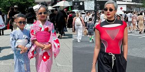 8 Foto Gemas Anak-Anak Kimmy Jayanti Pakai Kimono Saat Liburan ke Jepang