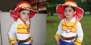 8 Foto Guzel Anak Margin & Ali Syakieb Cosplay Jadi Karakter Jessie 'TOY STORY', Cantik Nggemesin Banget!