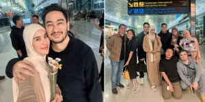 8 Foto Syahnaz Sadiqah Pulang Haji, Disambut Penuh Cinta oleh Jeje Govinda yang Sudah Kangen Berat