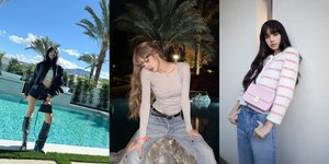 8 Inspirasi Mix and Match Jeans ala Lisa BLACKPINK untuk Berbagai Acara