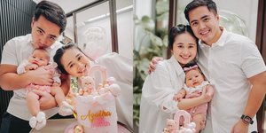 8 Momen Anak Gritte Agatha Genap Berusia 1 Bulan, Potong Rambut dan Dirayakan Meriah Bareng Keluarga 