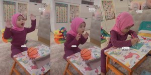 8 Potret Ameena Anak Aurel Hermansyah Belajar Mengaji, Gemas Pakai Kerudung - Semangat Menyanyi dan Menulis Huruf Hijaiyah