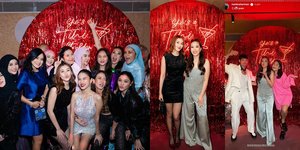 8 Potret Artis Hadiri Ulang Tahun Marlene Hariman, Aurel Hermansyah Menyala dengan Celana Blink-Blink - Naysilla Mirdad Cantik Berbalut Busana Transparan