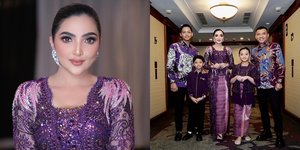 8 Potret Ashanty Hadiri Pernikahan Anak Crazy Rich Jember, Kompak Tampil Serba Ungu Sekeluarga - Sempat Sapa Khofifah Indar Parawansa