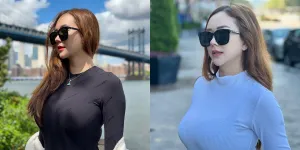 8 Potret Aura Kasih Selama Liburan di Jepang, Kaki Jenjangnya Bikin Salfok - Dibanjiri Komentar Aneh-Aneh Netizen