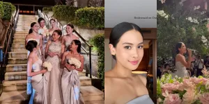 8 Potret Cantiknya Maudy Ayunda Jadi Bridesmaid di Pernikahan Sahabat, Jesse Choi Terpesona Saat Sang Istri Nyanyi