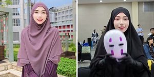 8 Potret Cosplayer Lin Nichi Berhijab Setelah Memeluk Islam, Tampilkan Wajah Baru di Dunia Cosplay