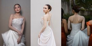 8 Potret Detail Gaun Mahalini di Intimate Wedding, Rancangan Desainer Ternama - Bikin Makin Cantik & Elegan