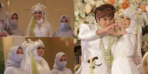 8 Potret Detik-Detik Lesti Menuju Altar Akad Pernikahan, Sumringah Segera Jadi Istri Rizky Billar