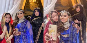 8 Potret Eva Belisima eks Kiwil Jadi Gadis India di Mehendi Night, Pamer Henna Penuh Makna Bergambar Dirinya dan Calon Suami Bule