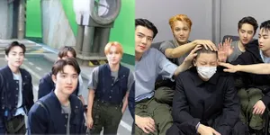 8 Potret EXO Pamer Lokasi Syuting MV Jelang Comeback, D.O. dan Xiumin Bikin Kangen