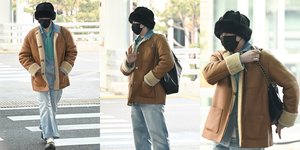 8 Potret G-Dragon Berangkat ke Paris, Airport Fashion 'Kalem' Curi Perhatian - Harga Topi Nggak Sampai Sejuta