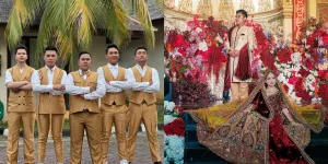 8 Potret Ganteng 'Pangeran' di Pernikahan Putri Isnari, Ical Majene Hingga dr. Iqhbal Kenakan Kostum Gold Hingga Baju Khas India