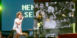 8 Potret Gantengnya Iqbaal Ramadhan Tampil di Tepok Bulu 2023 - Punya Band Baru!