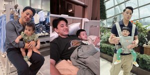 8 Potret Hangat Billy Davidson Saat Momong Anak, Liburan Bareng - Belanja