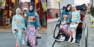 8 Potret Inara Rusli Pakai Kimono, Gak Berlebihan Cantiknya Pas