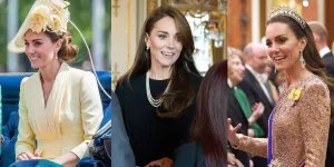 8 Potret Kate Middleton Kenakan Koleksi Perhiasan Peninggalan Queen Elizabeth, Pancarkan Aura Mewah dan Elegan