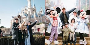 8 Potret Keluarga Glenn Alinskie & Chelsea Olivia Liburan di Disneyland Shanghai, Happy Banget Meski Capek