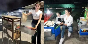 8 Potret Kocak Ghea Youbi yang Menghibur, Mulai Dari Jualan Cuanki Hingga Durian