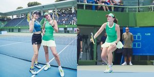 8 Potret Luna Maya Kalahkan Petenis Dunia Eugenie Bouchard, Ngakunya Pemula Ternyata Suhu