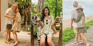 8 Potret Mesra Bunga Zainal dan Suami Saat Rayakan Tahun Baru di Bali