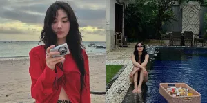 8 Potret Nana eks After School Liburan Seminggu di Bali, Pose Cantik di Pantai - Pamer Bikini Body