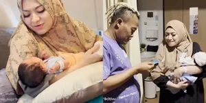 8 Potret Nathalie Holscher Momong Baby Adzam Anak Kelima Sule, Warisi Hidung Mancung - Paras Ganteng Bule Belanda