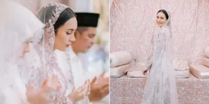 8 Potret Pengajian Pra Nikah Beby Tsabina, Cantik dengan Dekorasi Serba Pink - Aura Pengantin Terpancar