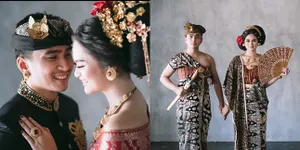 8 Potret Prewedding Lutfi Agizal & Nadya Indry, Tampil Mesra dan Serasi Usung Adat Bali