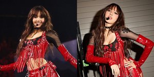 8 Potret Rina Nose Tampil Bak Lisa BLACKPINK, Cantik dan Bold Abis dalam Balutan Kostum Merah - Banjir Pujian Netizen