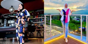 8 Potret Shanty Istri Denny Cagur yang Hobi Makan Tapi Tetap Langsing, Penampilannya Kayak ABG Terus