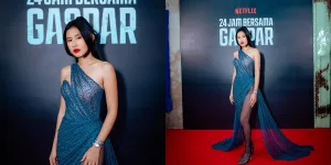 8 Potret Shenina Cinnamon Begitu Menawan Saat Promosi Film Terbaru, Kenakan Gaun Dengan Belahan Paha Super Tinggi