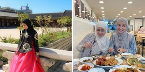 8 Potret Terbaru Shireen Sungkar Berlibur di Korea Selatan, Mulai dari Pakai Hanbok hingga Jajal Makanan Korea