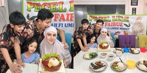 8 Potret Ulang Tahun Fairuz A Rafiq, Dirayakan di Rumah dengan Dekorasi Ala Warung Pecel Lele - Kue Tart-nya Berbentuk Lalapan