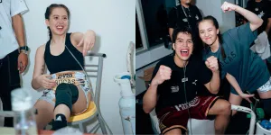 8 Potret Zara Adhisty Saat Ikut Pertandingan Superstar Knockout - Diberi Oksigen Pasca Pertandingan!