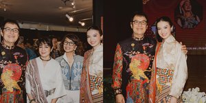 9 Potret Cantik Raline Shah Bersama Sang Ayah, Dukung Pagelaran Seni Rupa & Kain Nusantara UMKM Lokal