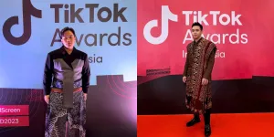 9 Potret OOTD Content Creator Tiktok Indonesia di Tiktok Awards 2023 - Kompak Pakai Nuansa Batik dan Baju Daerah