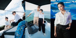 9 Potret Prilly Latuconsina di Grand Launching Yatch, Setia Ditemani Omara Esteghlal Sepanjang Acara